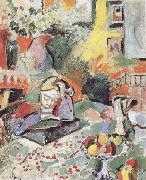 Henri Matisse Interior with a Young Girl Reading (mk35) oil painting picture wholesale